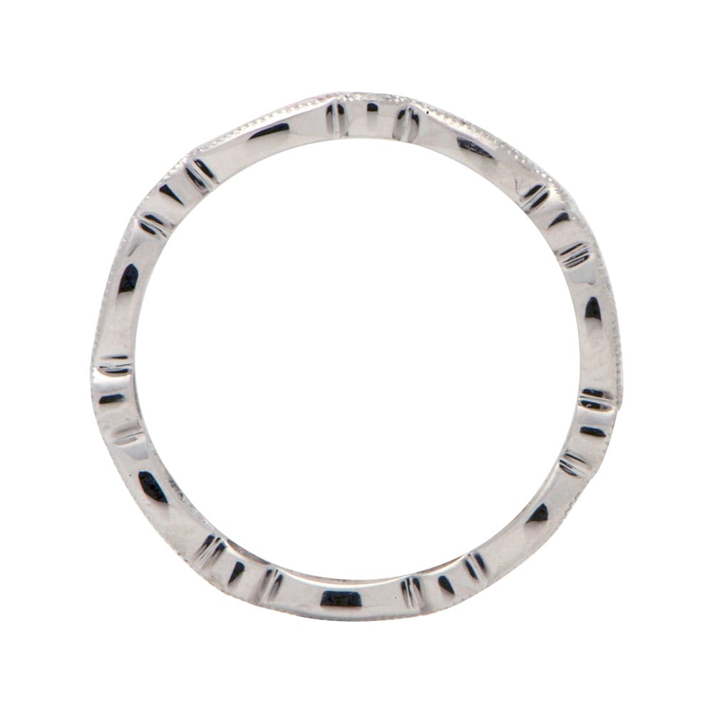 18K White Gold Diamond Band, 0.51ct