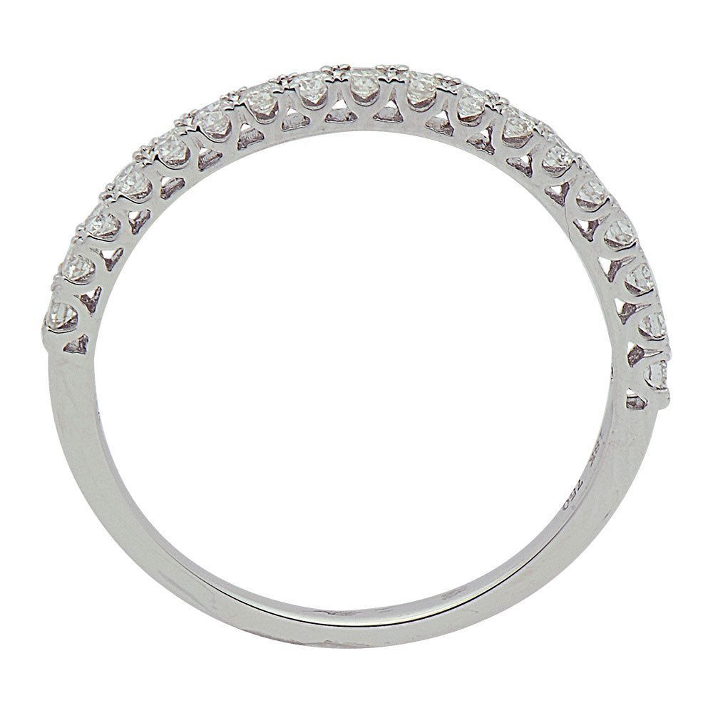 18K White Gold Diamond Band, 0.62ct