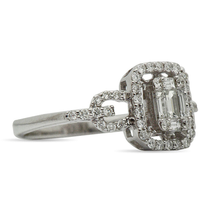 18K White Gold Fashion Diamond Ring