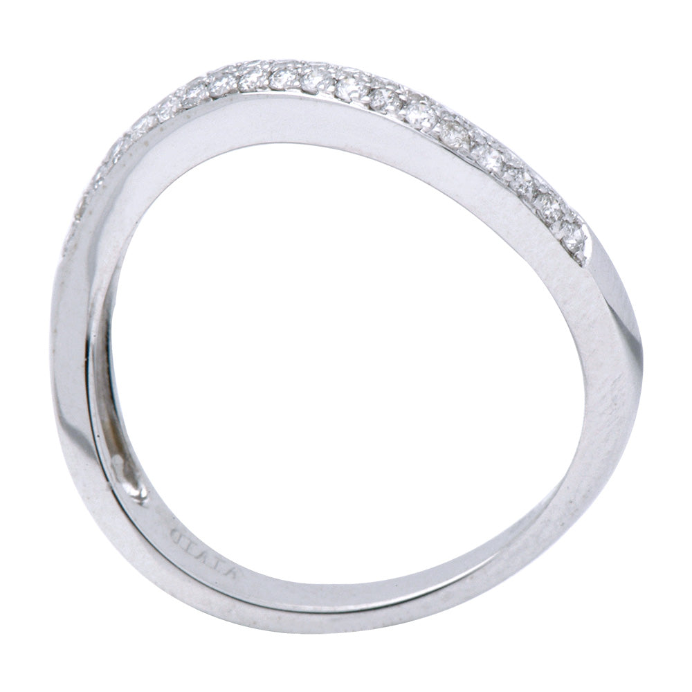18K White Gold Fashion Diamond Ring, 0.26ct