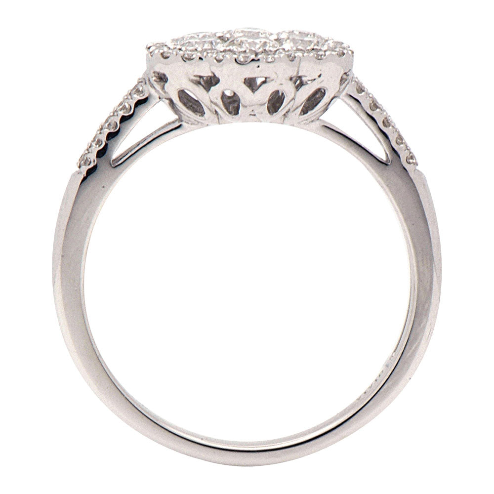 18K White Gold Fashion Diamond Ring, 0.97ct