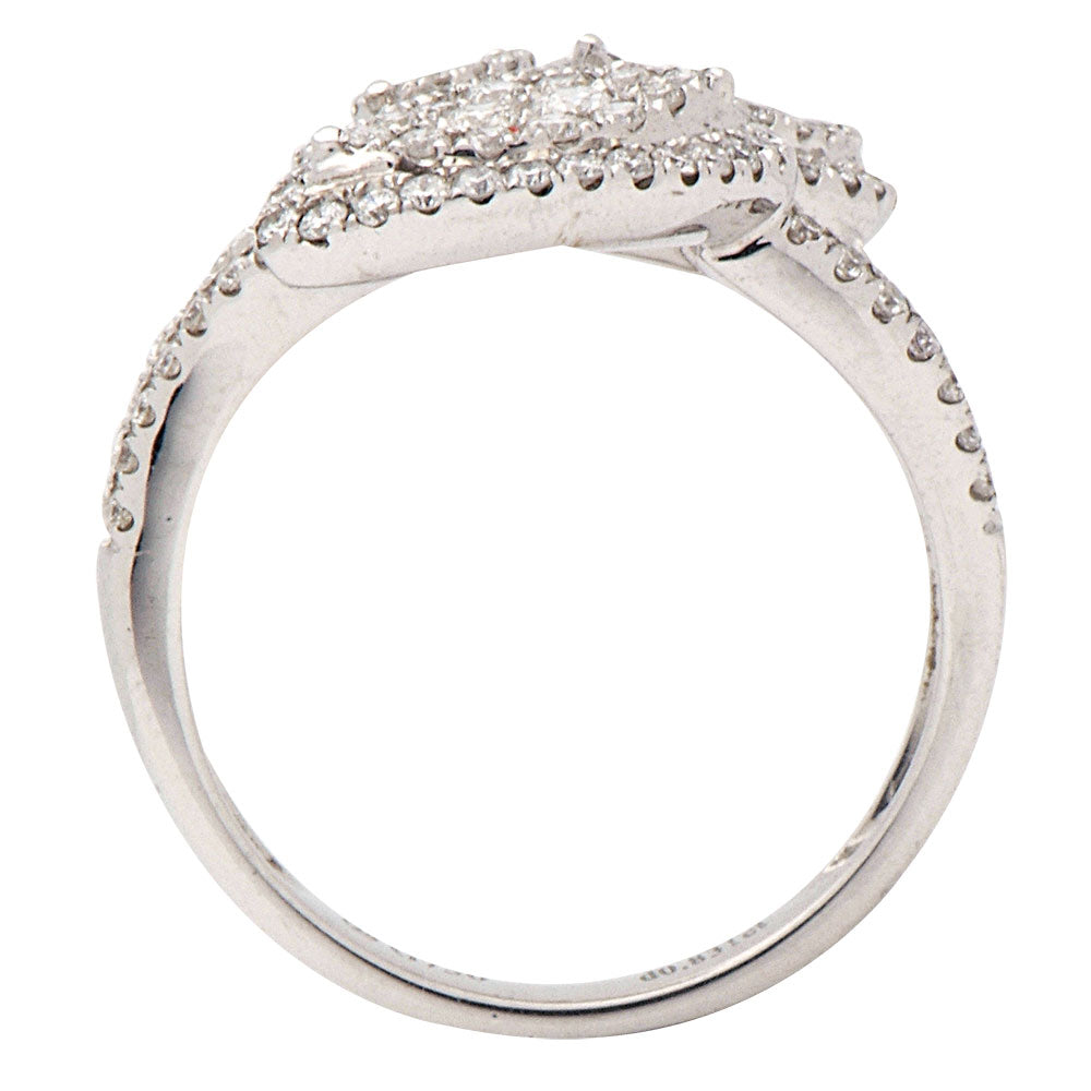 18K White Gold Fashion Diamond Ring, 0.8ct