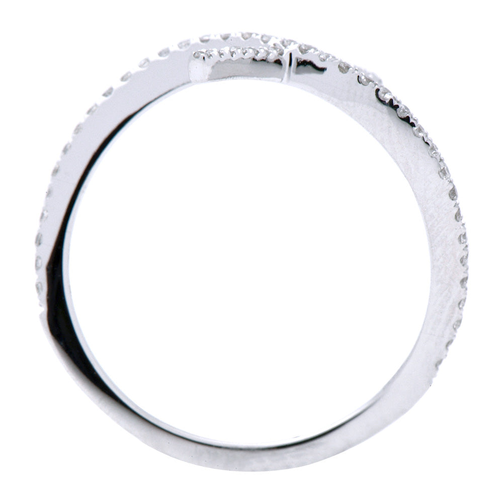 18K White Gold Fashion Diamond Ring, 0.18ct