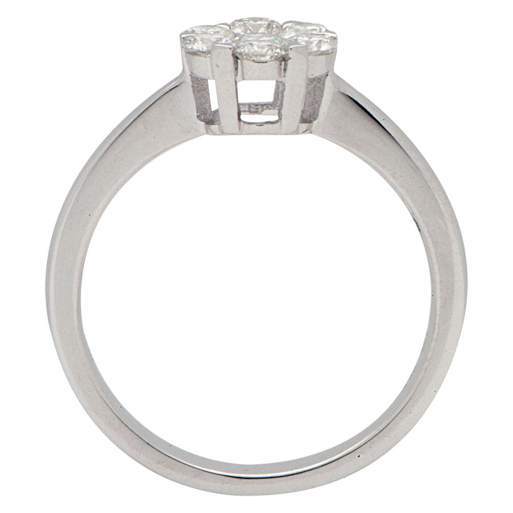 18K White Gold Fashion Diamond Ring, 0.56ct