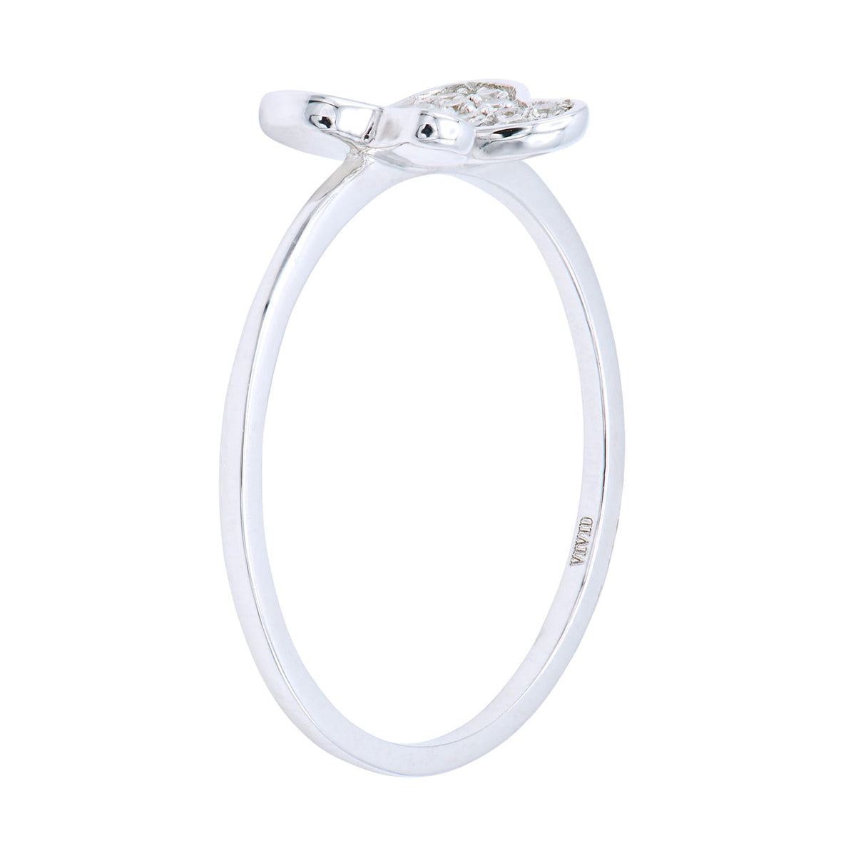 18K White Gold Fashion Diamond Ring, 0.15ct