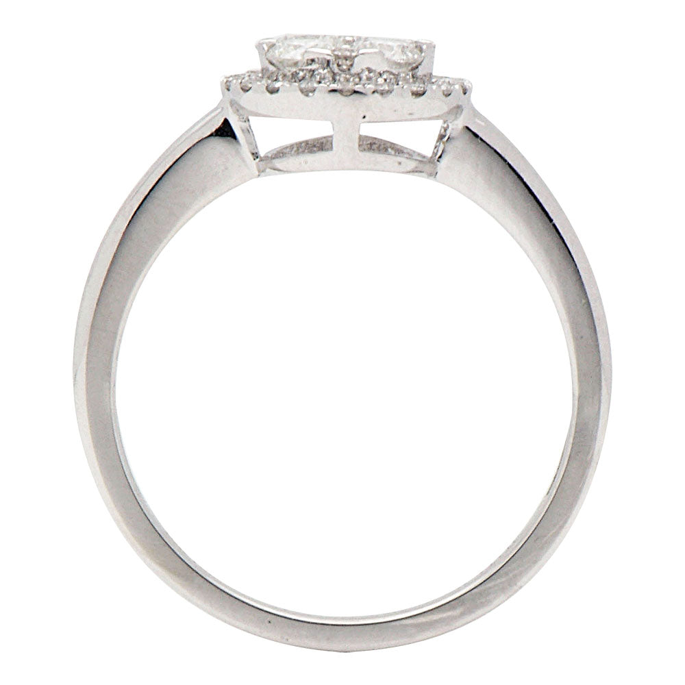 18K White Gold Fashion Diamond Ring, 0.56ct