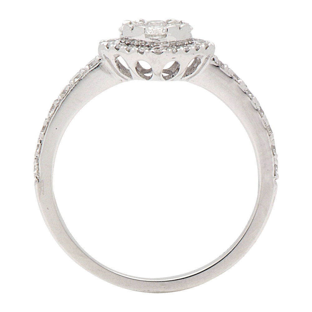 18K White Gold Fashion Diamond Ring, 0.6ct