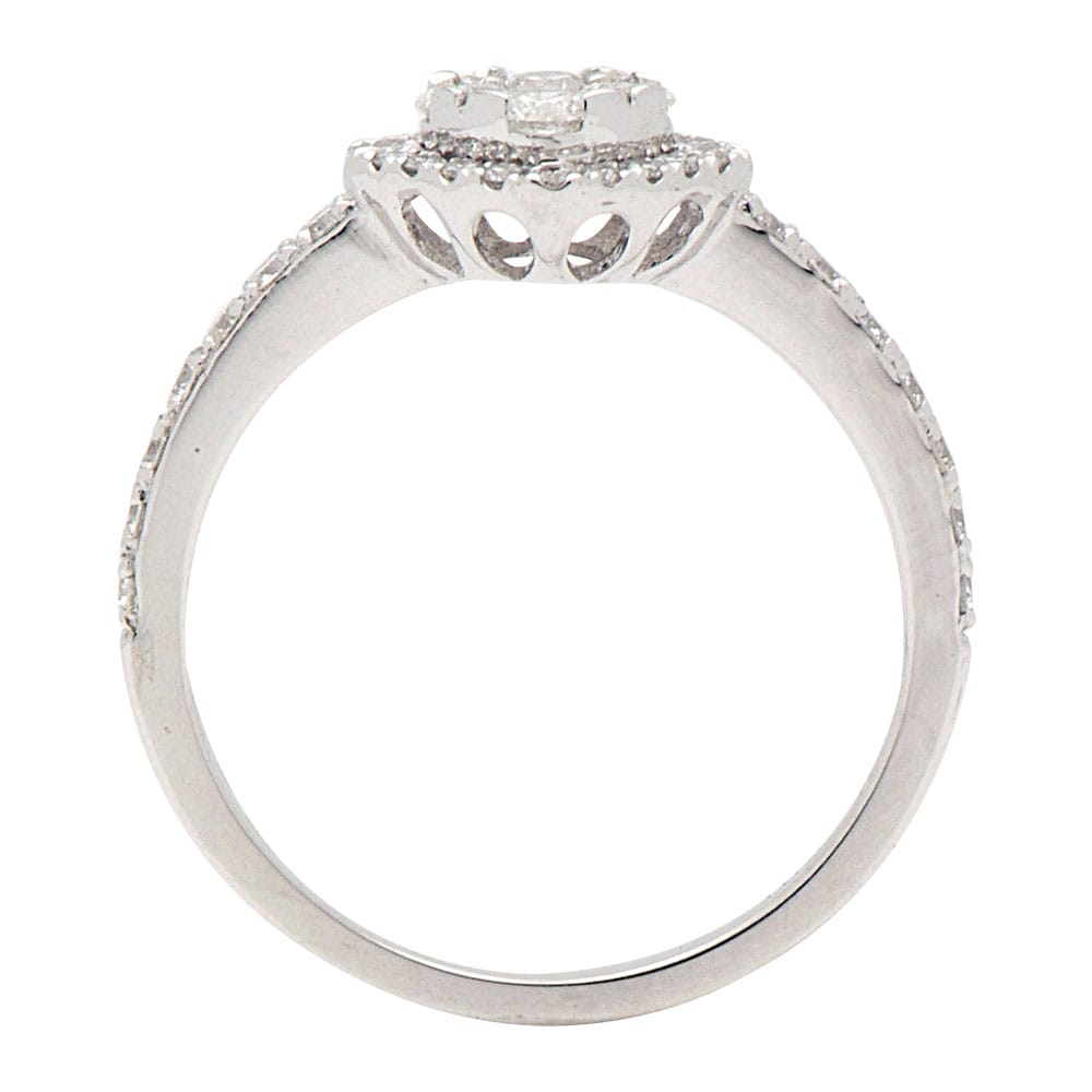 18K White Gold Fashion Diamond Ring, 0.6ct