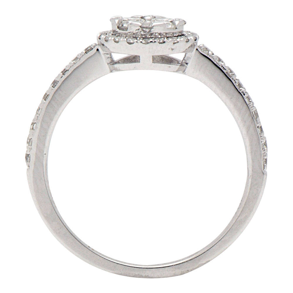 18K White Gold Fashion Diamond Ring, 0.52ct