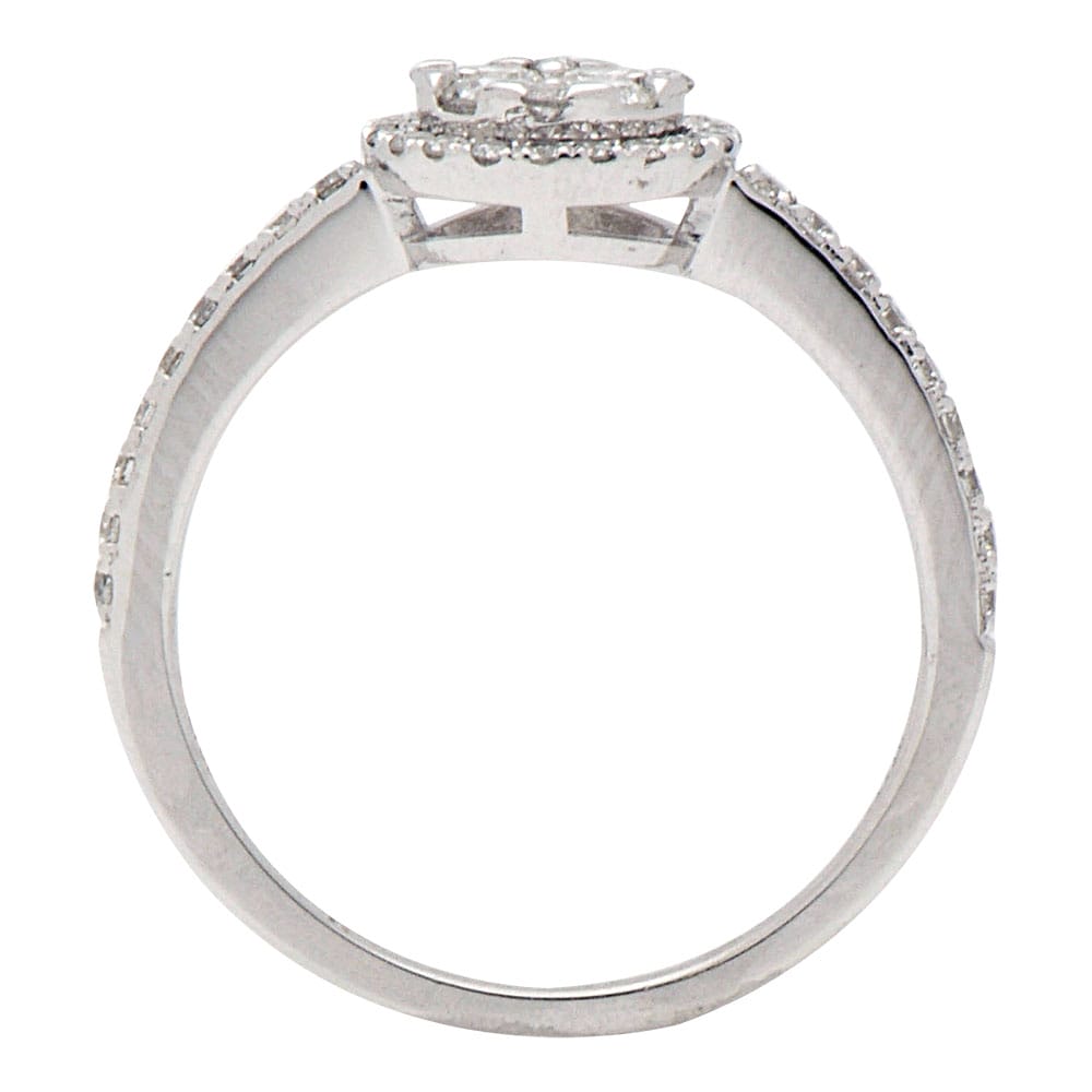 18K White Gold Fashion Diamond Ring, 0.52ct