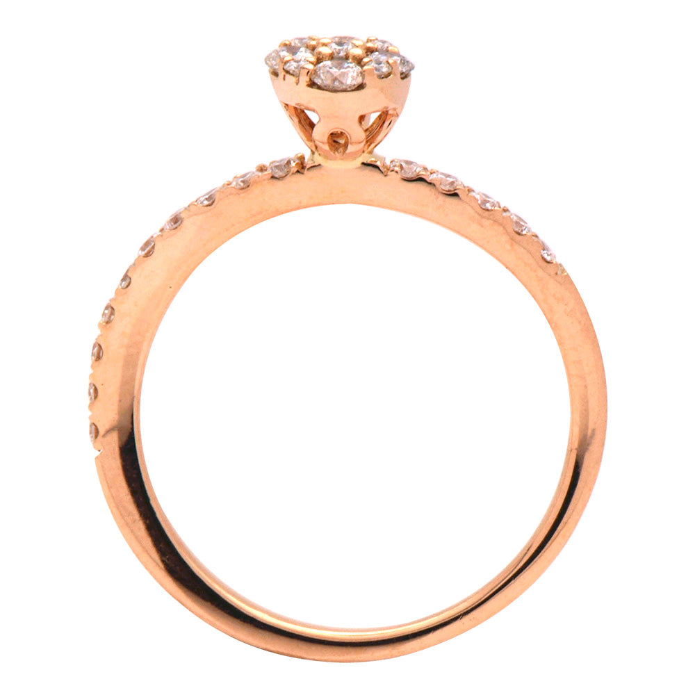 18K White Gold Fashion Diamond Ring, 0.84ct