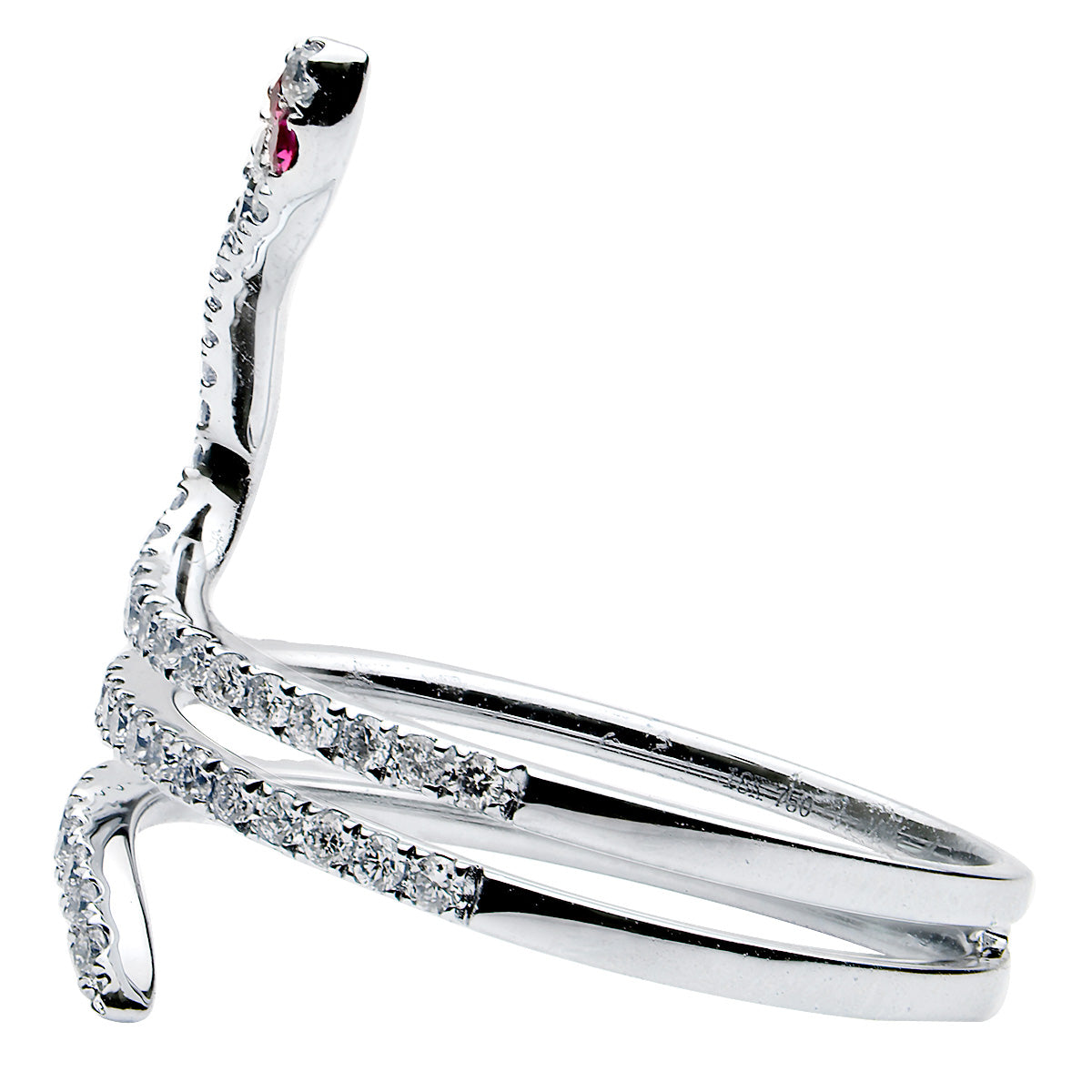 18K White Gold Fashion Diamond Ring, 0.02ct