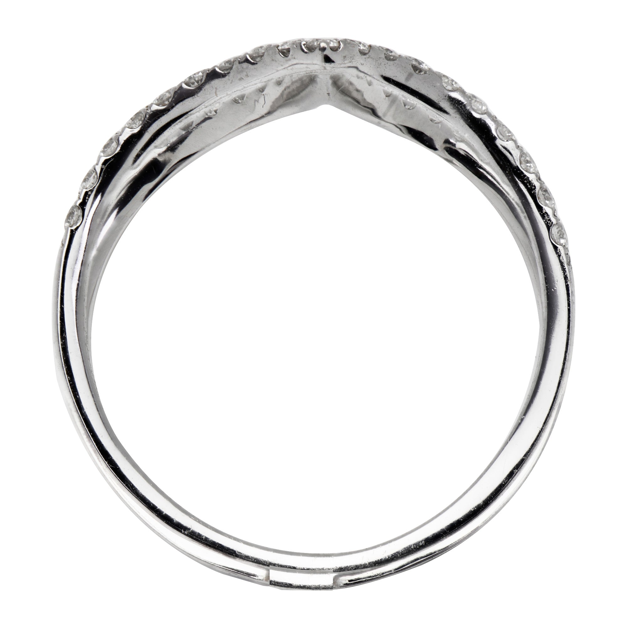 18K White Gold Fashion Diamond Ring, 0.5ct