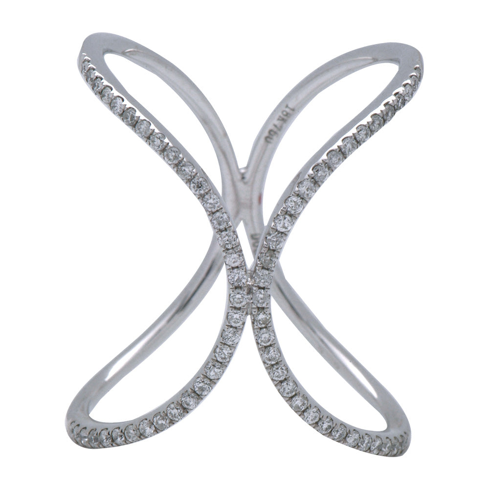 18KW Fashion Diamond Ring