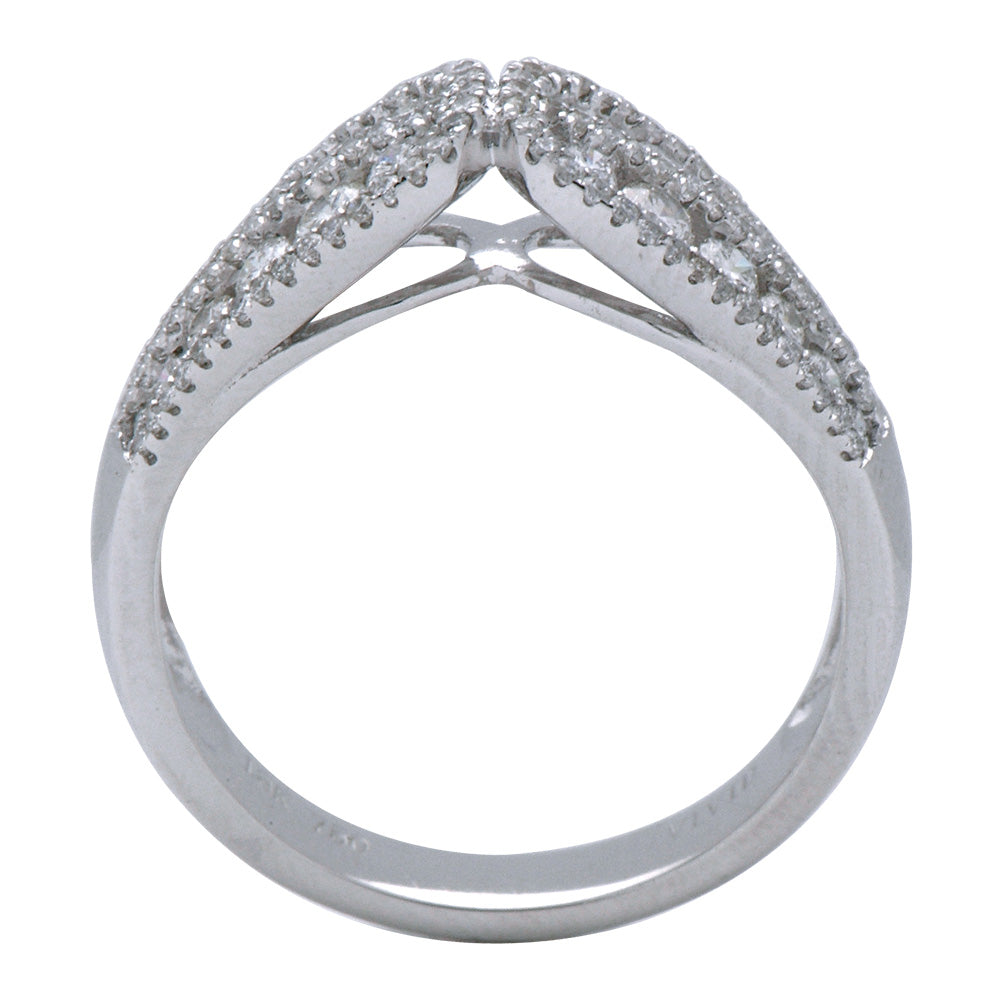 18K White Gold Fashion Diamond Ring, 0.84ct