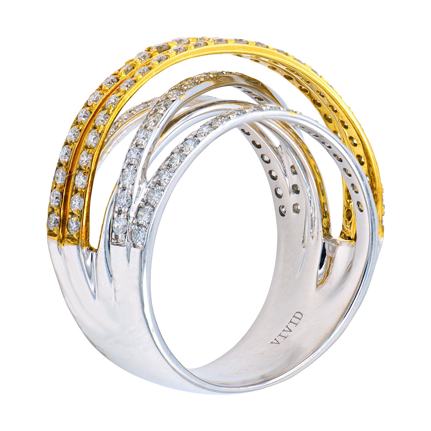 18K White Gold Fashion Diamond Ring, 1ct