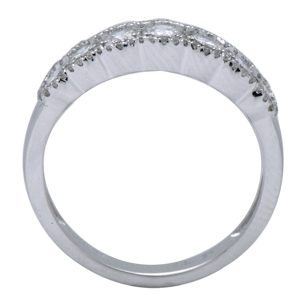 18K White Gold Fashion Diamond Ring, 0.9ct