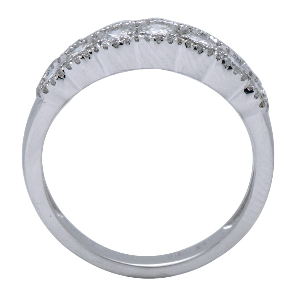 18K White Gold Fashion Diamond Ring, 0.9ct