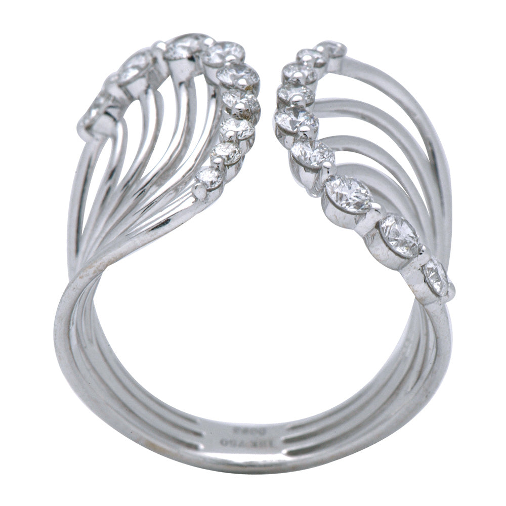 18K White Gold Diamond Ring, 0.92ct