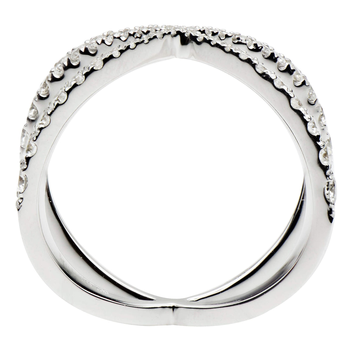 18K White Gold Fashion Diamond Ring, 0.61ct