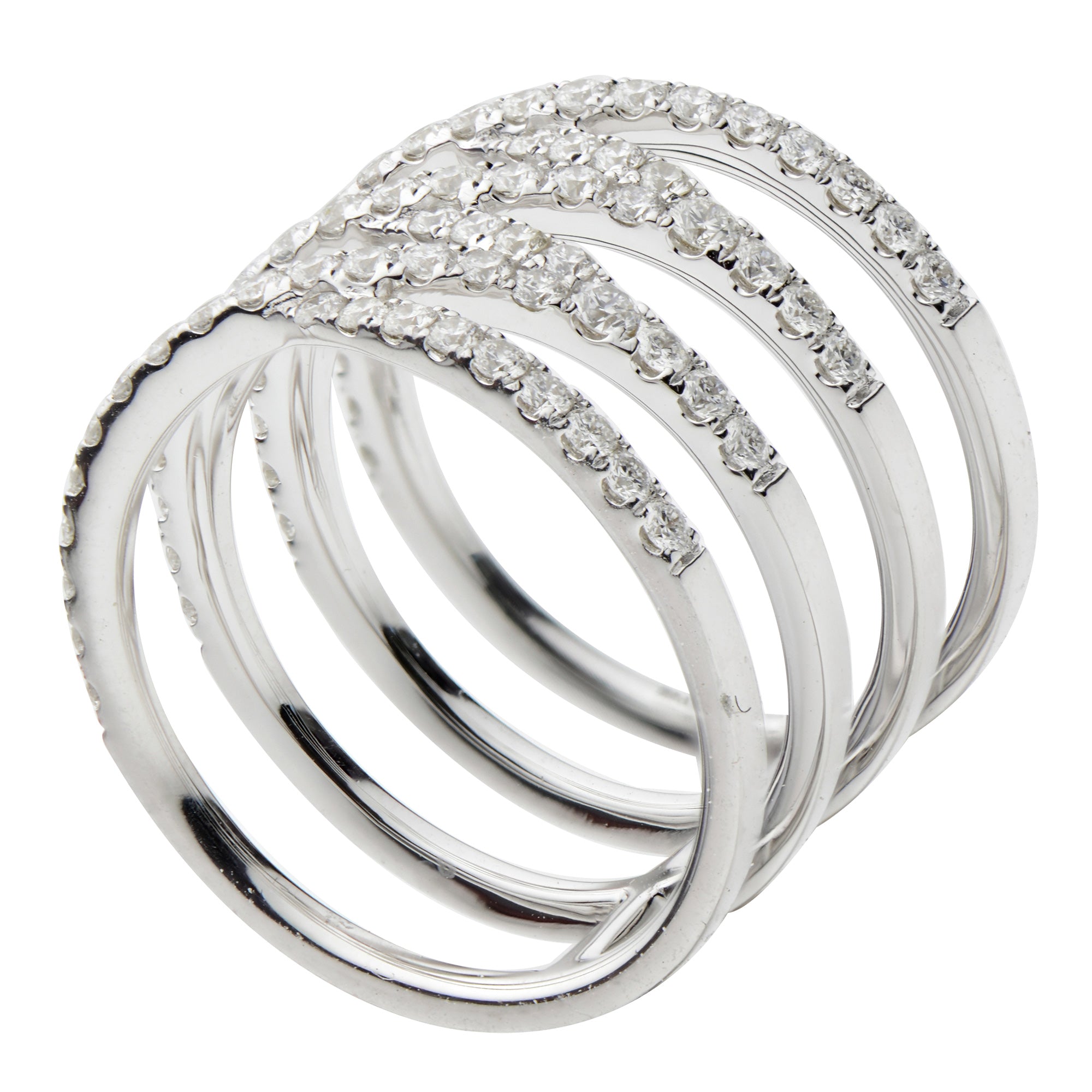 18K White Gold Fashion Diamond Ring, 1ct