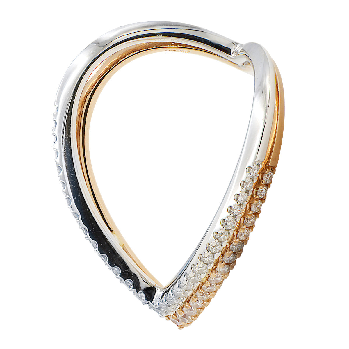 18K White GoldR Fashion Diamond Ring, 0.39ct