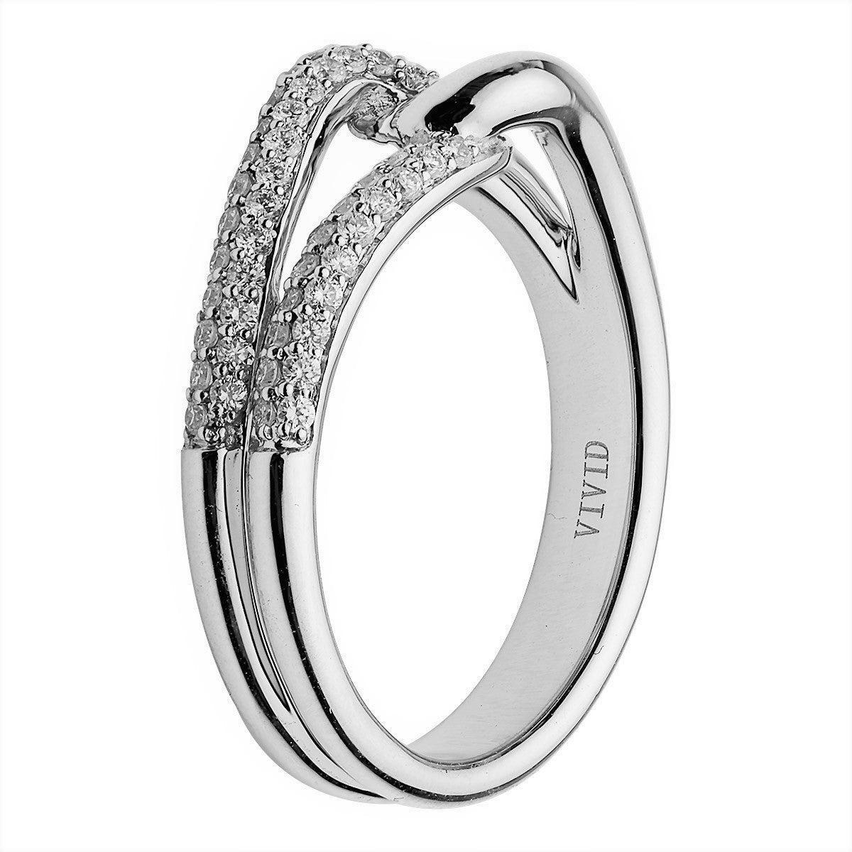 18K White Gold Fashion Diamond Ring, 0.28ct