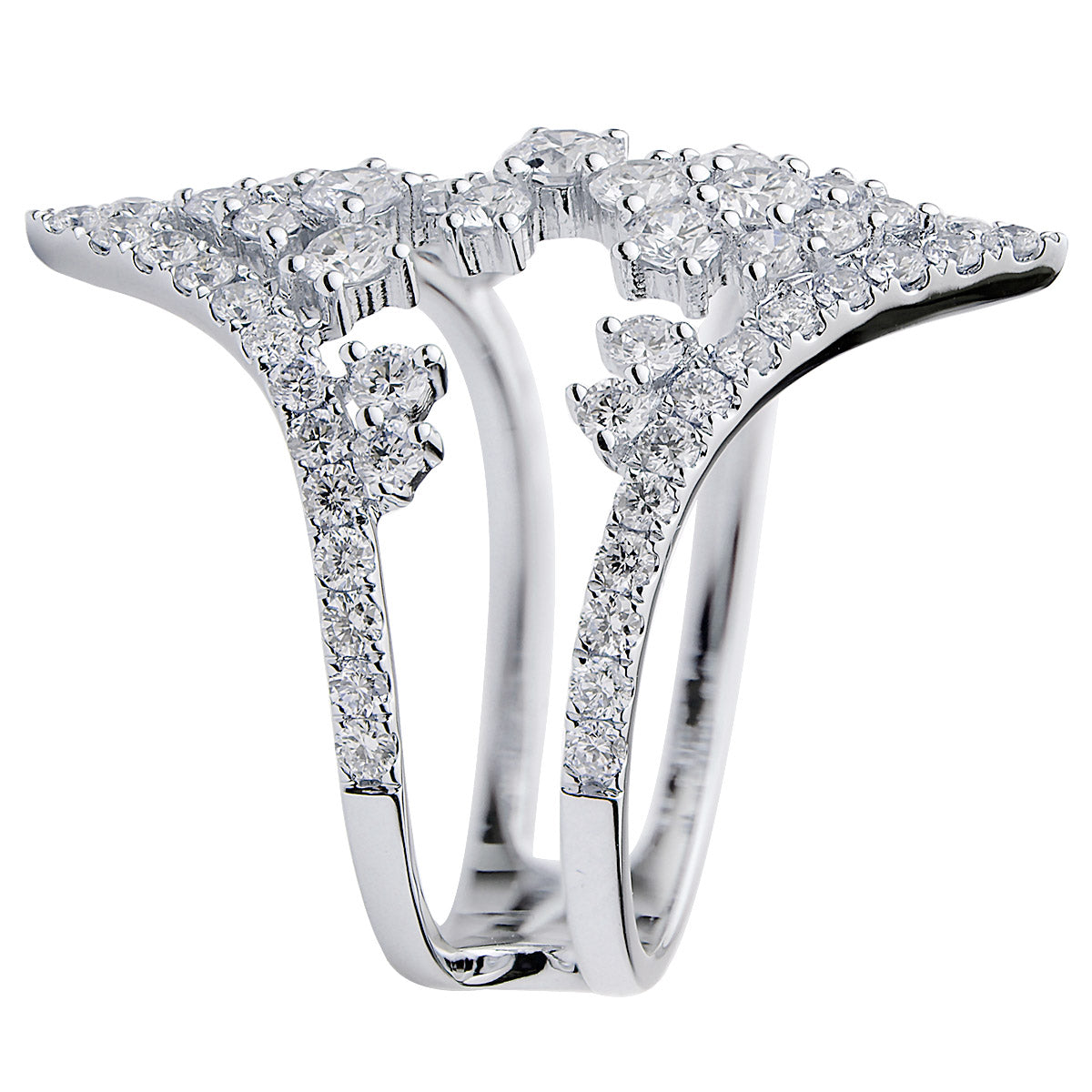 18K White Gold Fashion Diamond Ring, 1.53ct