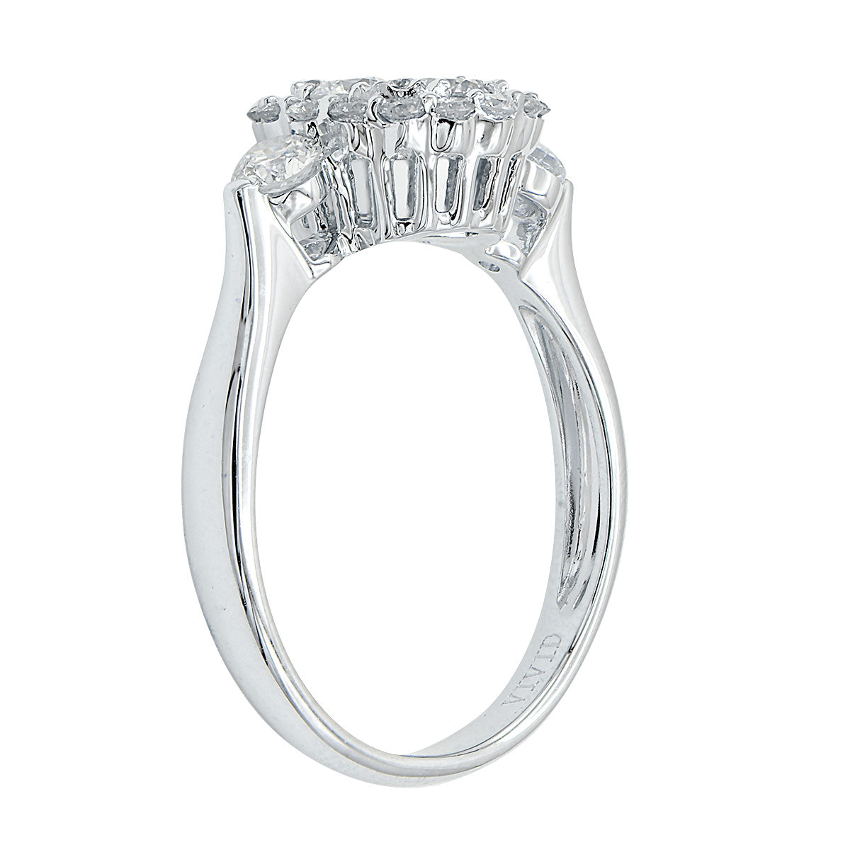 18K White Gold Fashion Diamond Ring, 0.85ct