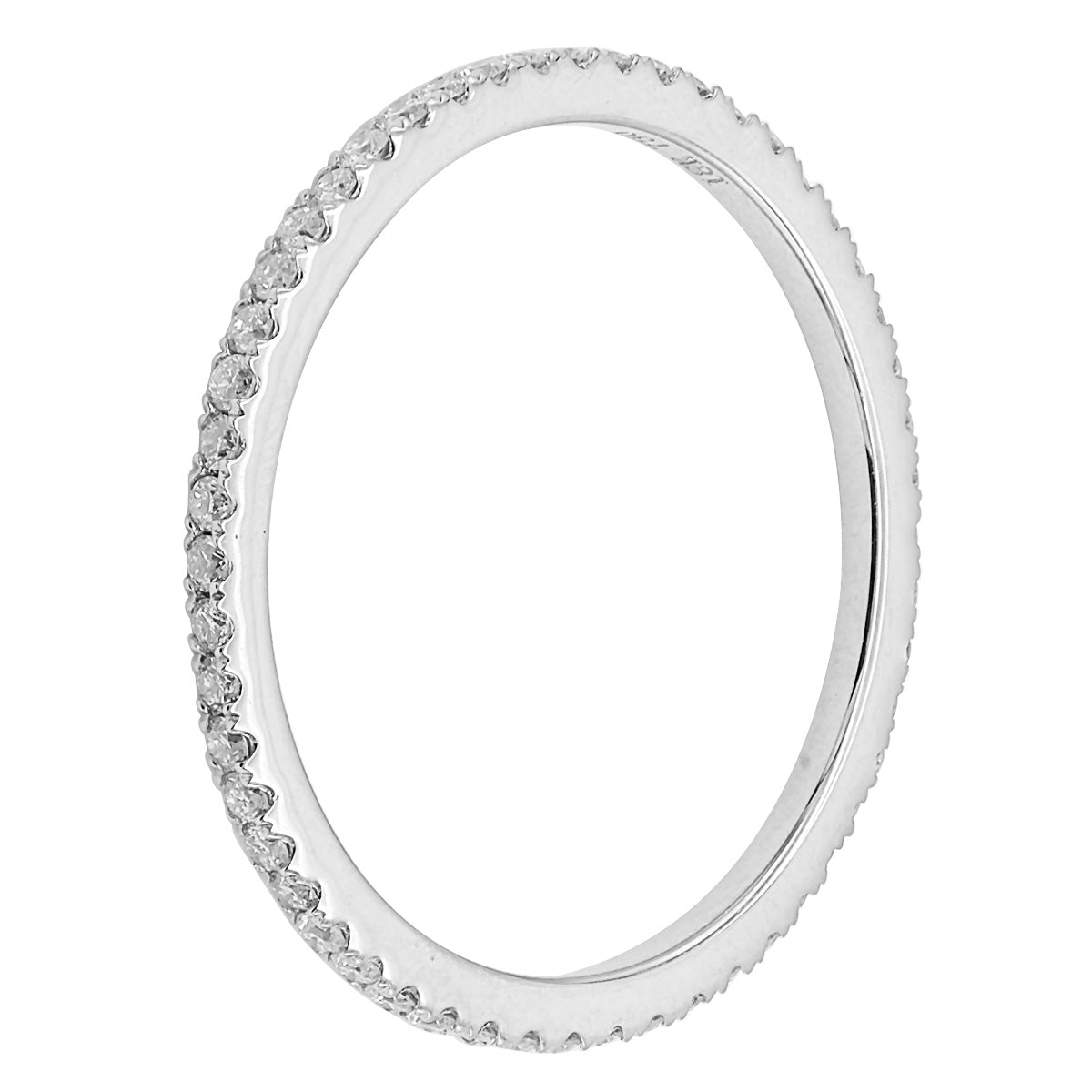 18K White Gold Diamond Band, 0.3ct
