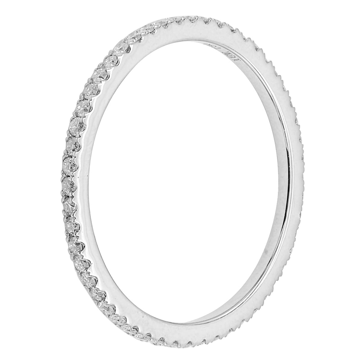 18K White Gold Diamond Band, 0.3ct