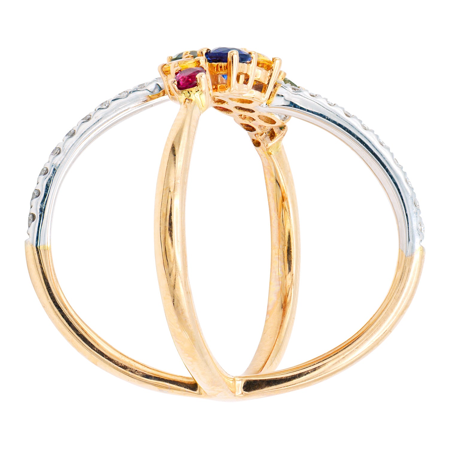 18K Rose Gold Fashion Diamond Ring, 0.79ct