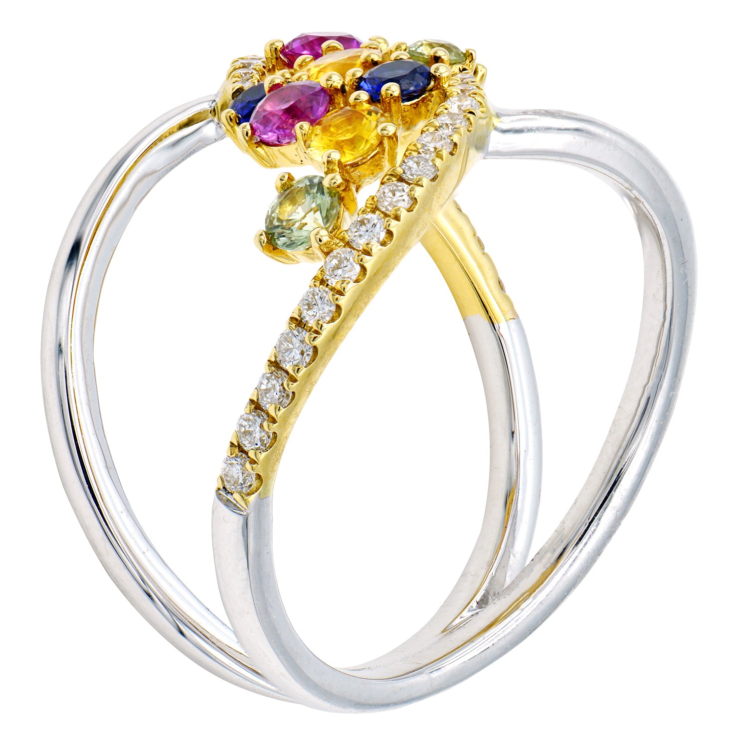 18K Rose Gold Fashion Diamond Ring, 0.94ct