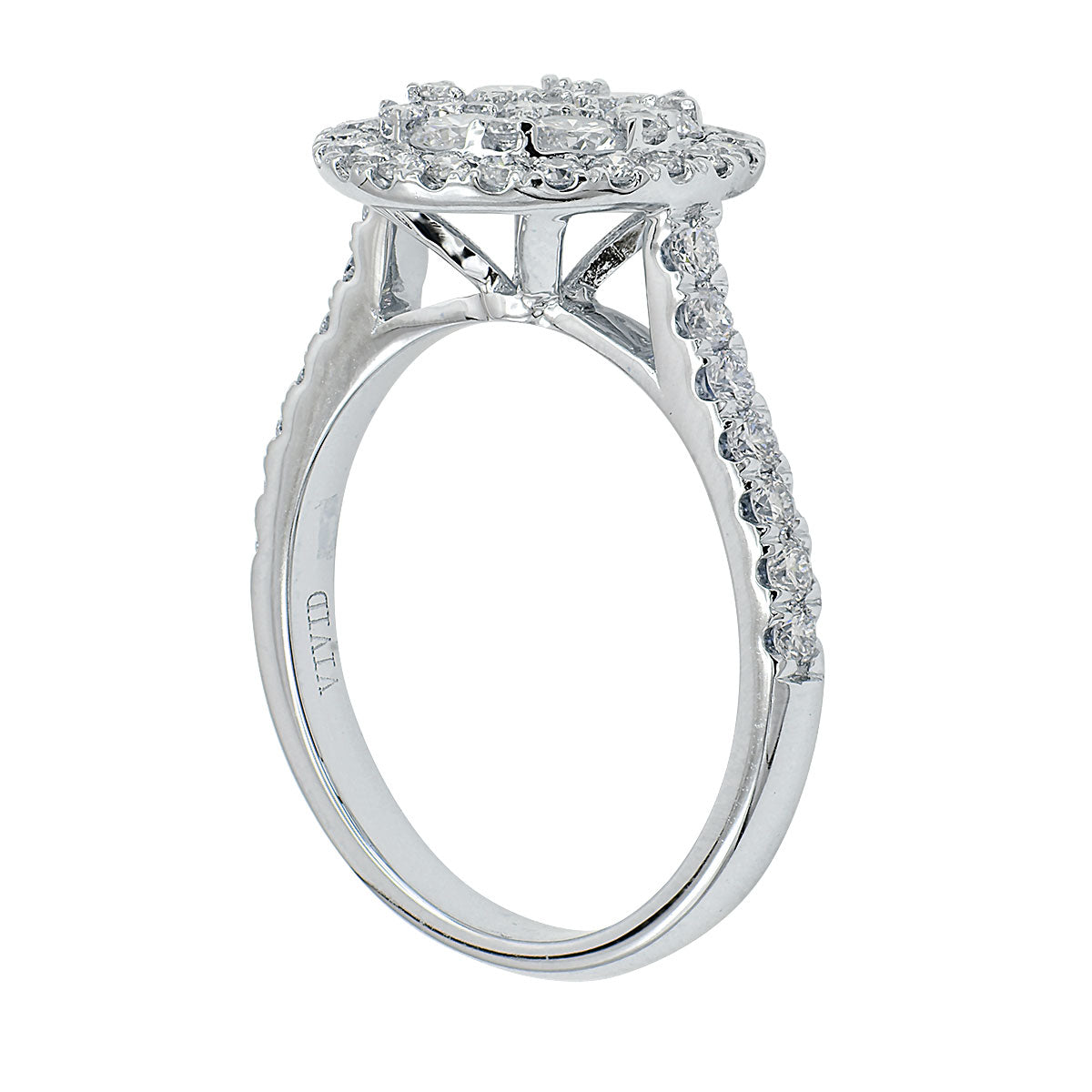 18K White Gold Fashion Diamond Ring, 1.25ct