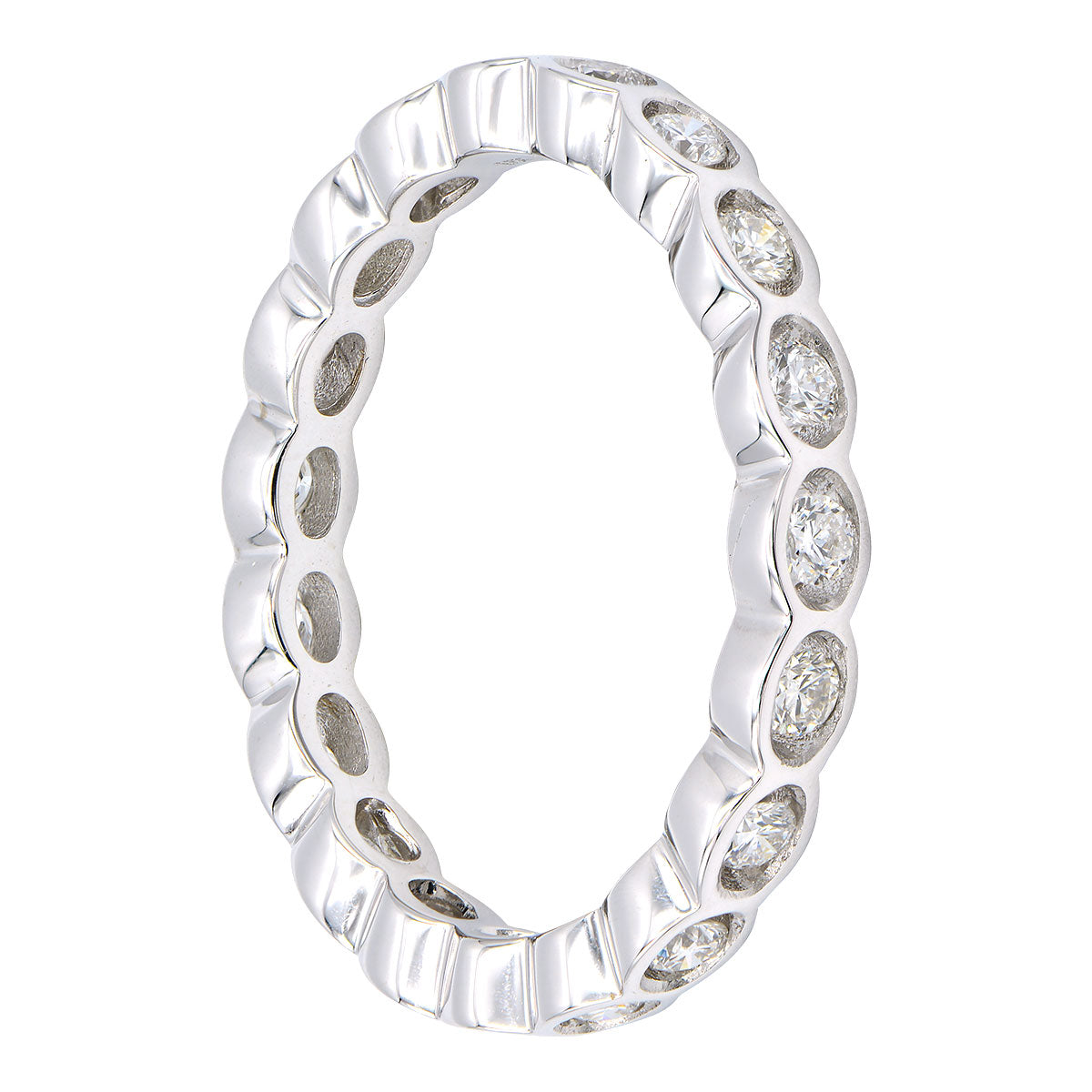 18K White Gold Fashion Diamond Ring, 0.51ct