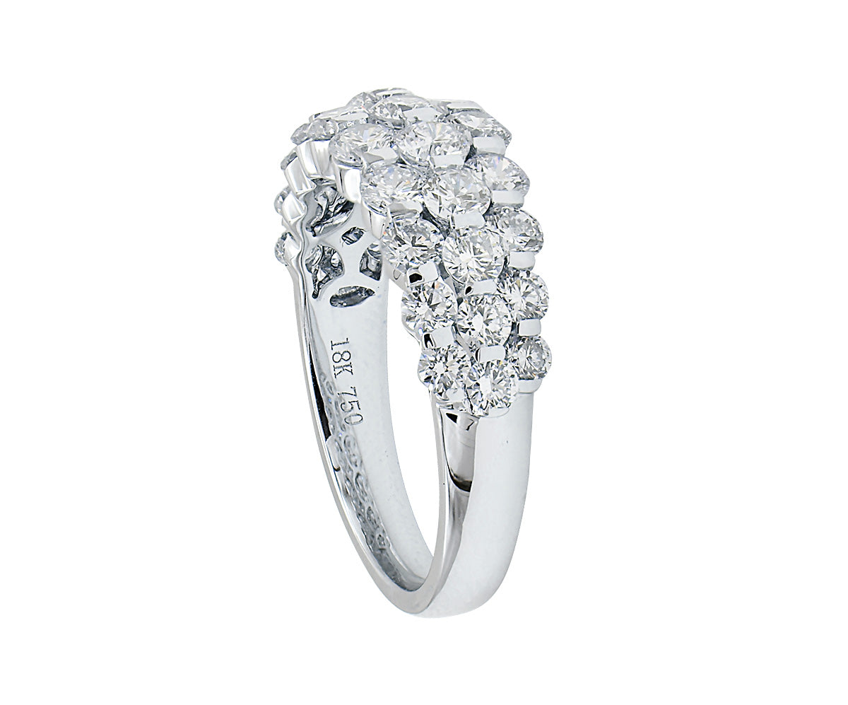18K White Gold Fashion Diamond Ring, 2.11ct