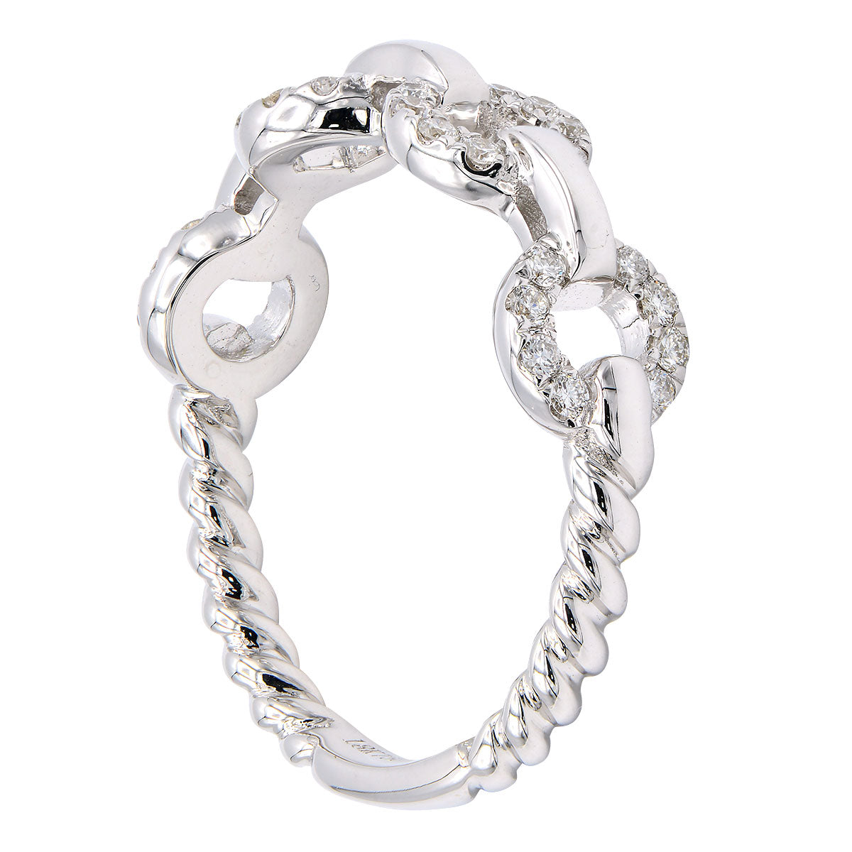 18K White Gold Fashion Diamond Ring, 0.23ct