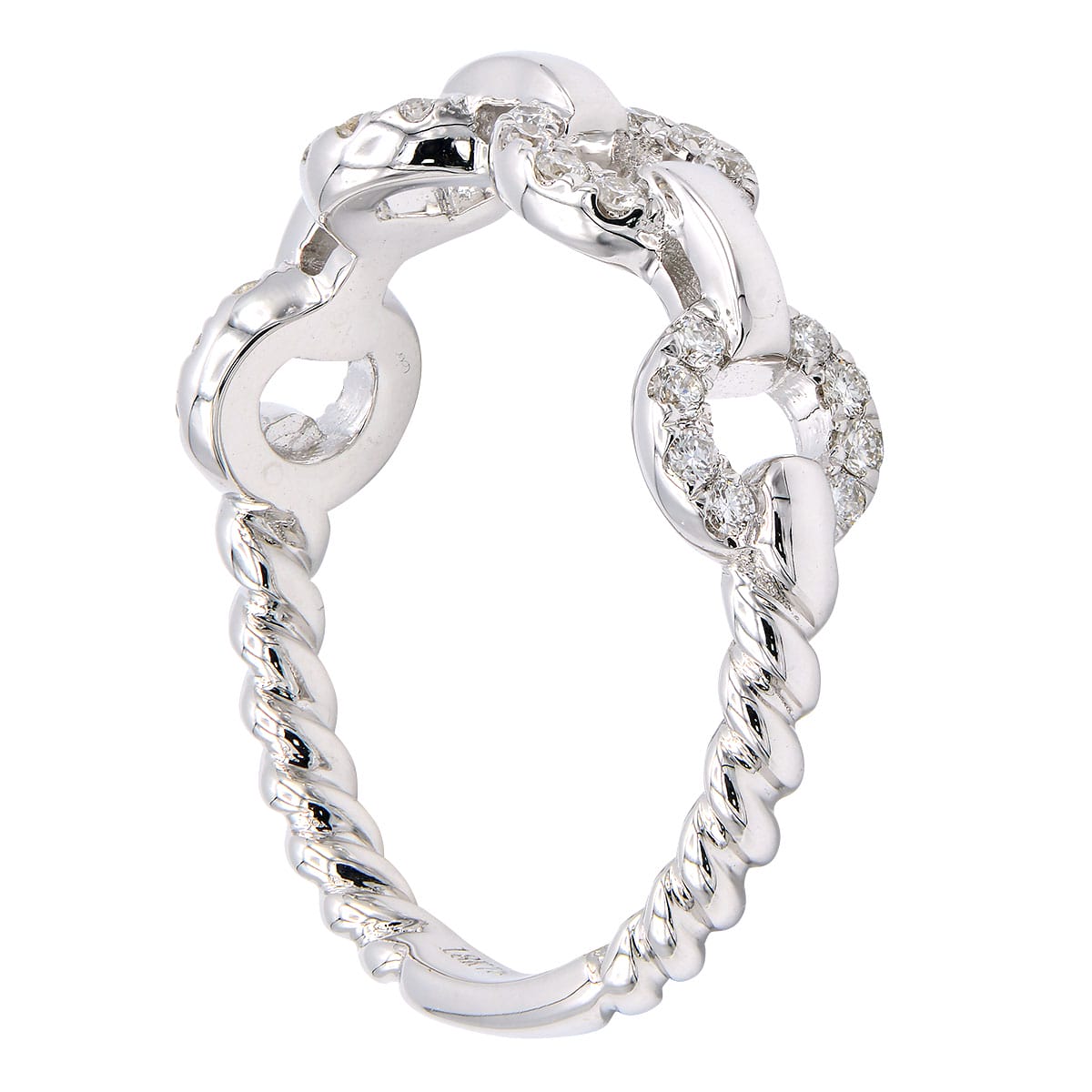 18K White Gold Fashion Diamond Ring, 0.23ct
