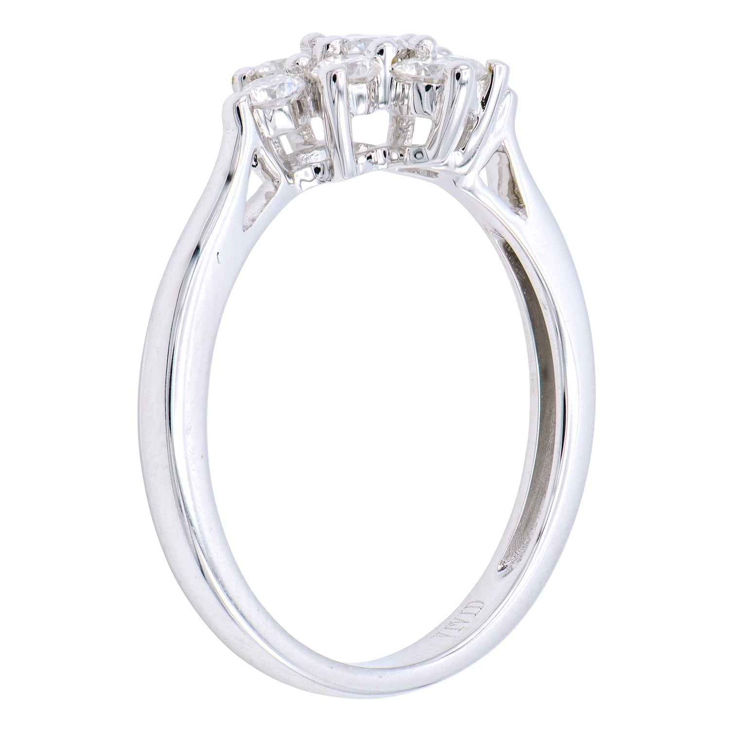 18K White Gold Fashion Diamond Ring, 0.55ct