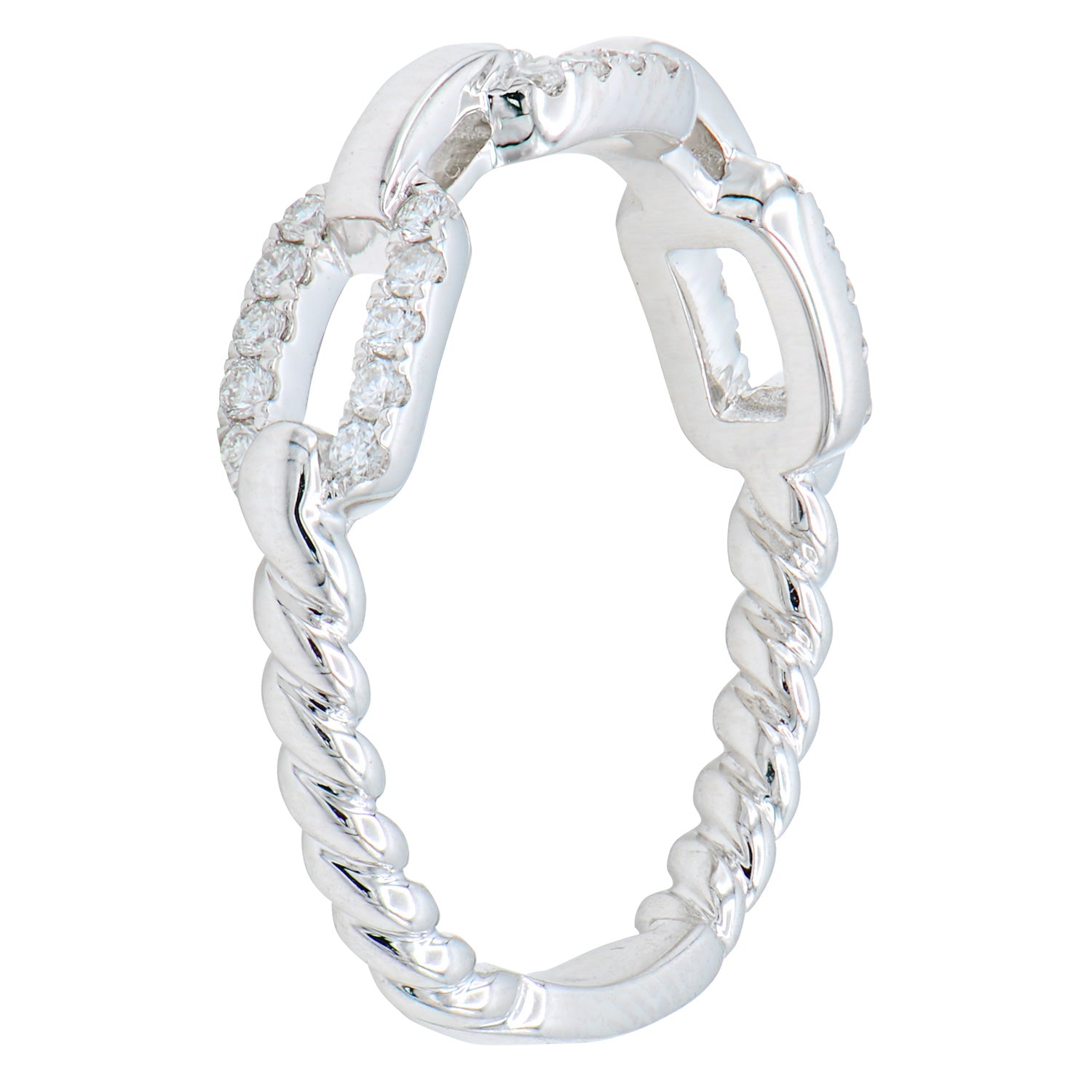 18K White Gold Diamond Ring, 0.23ct