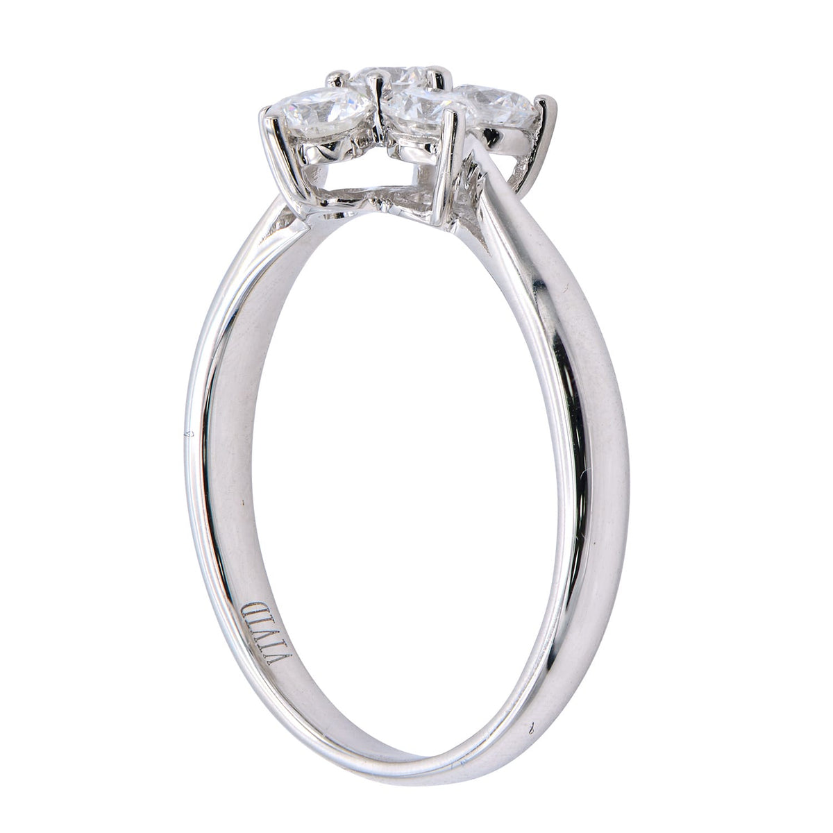 18K White Gold Fashion Diamond Ring, 0.72ct