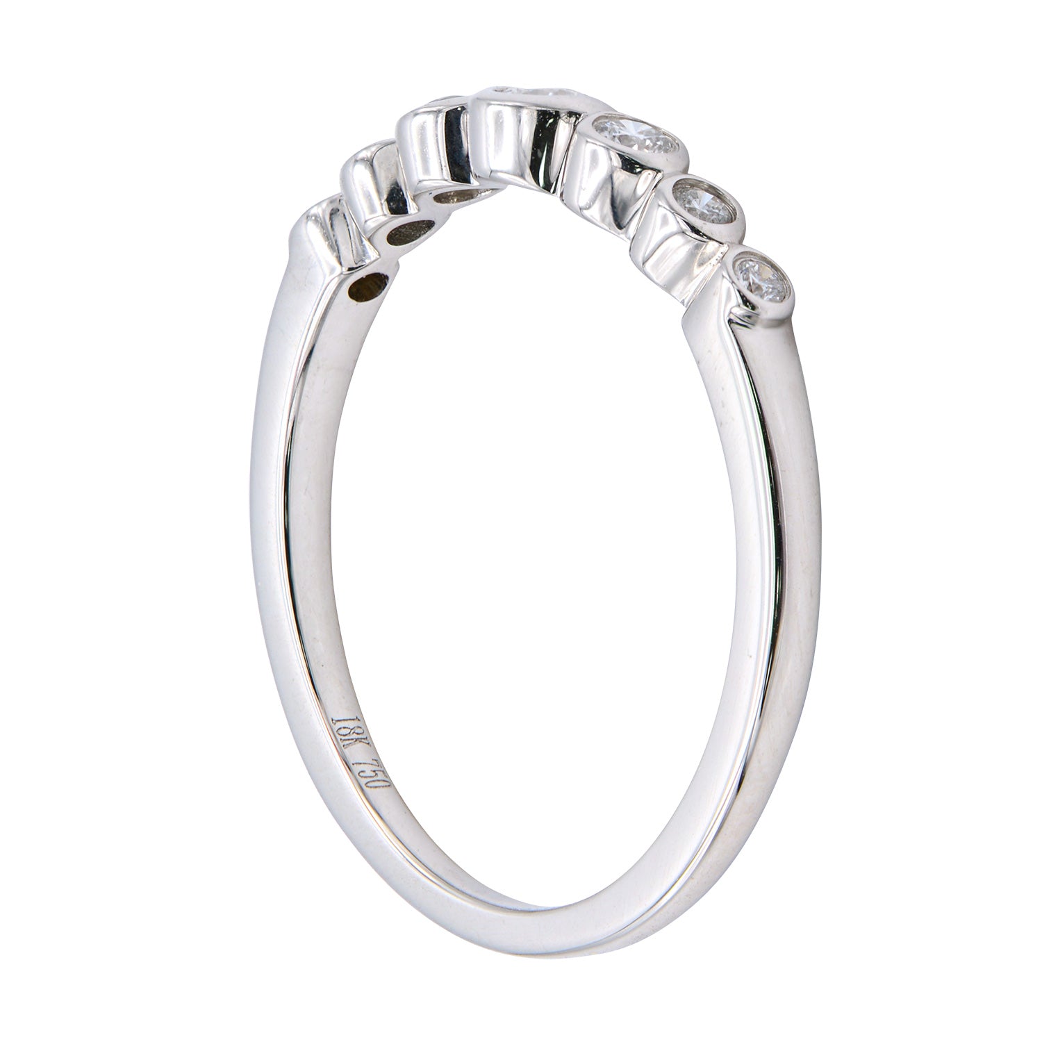 18K White Gold Fashion Diamond Ring, 0.16ct