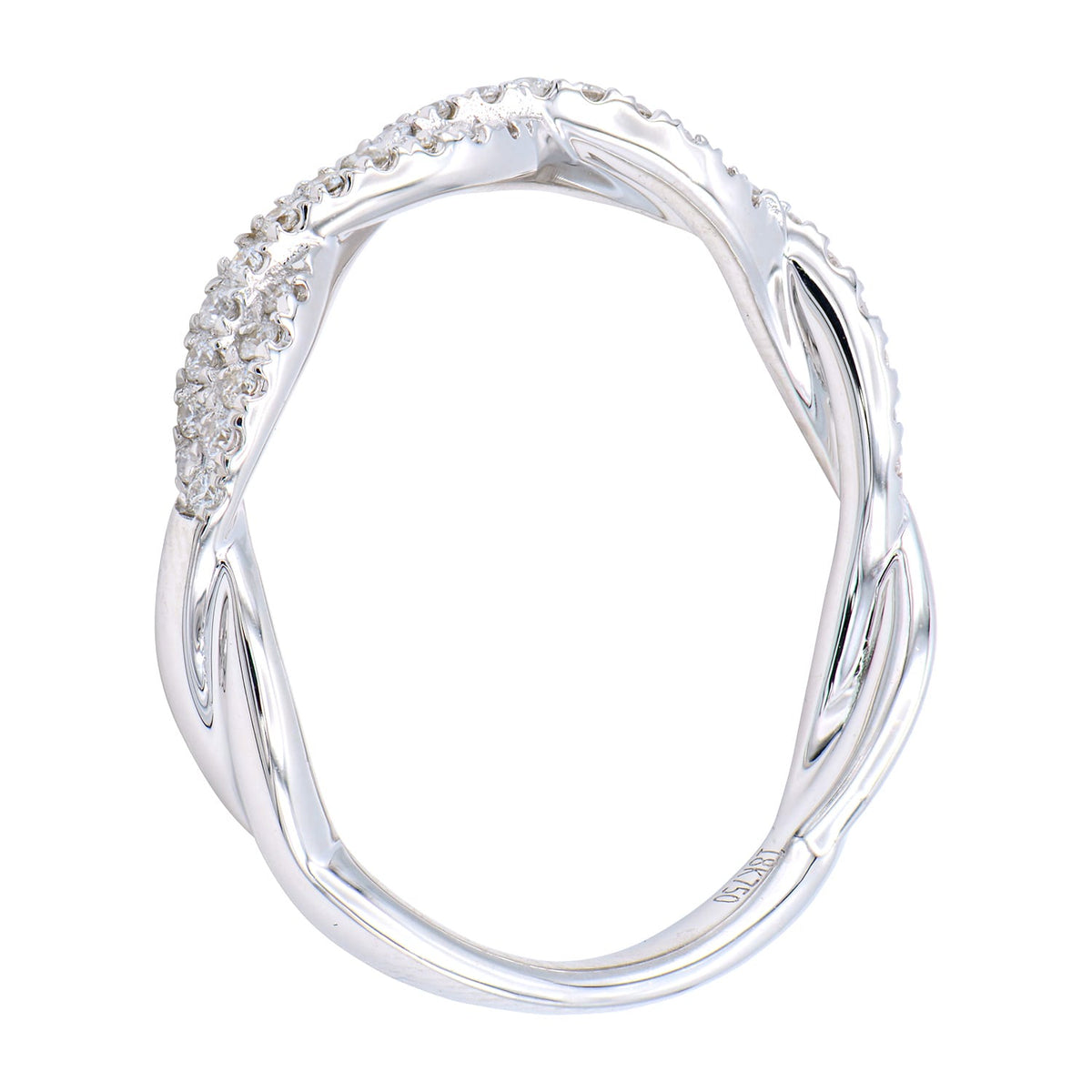 18K White Gold Fashion Diamond Ring, 0.2ct