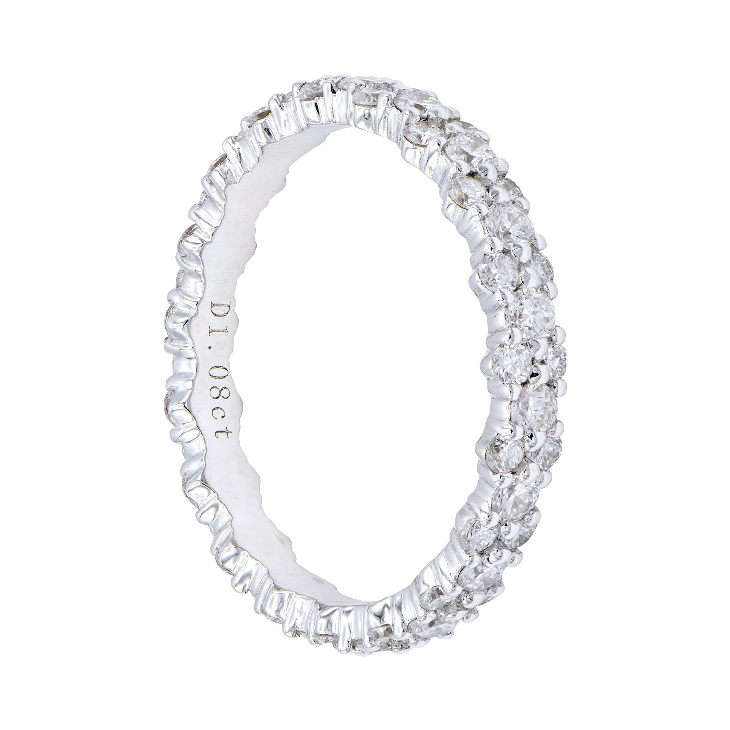 18K White Gold Fashion Diamond Ring, 1.1ct