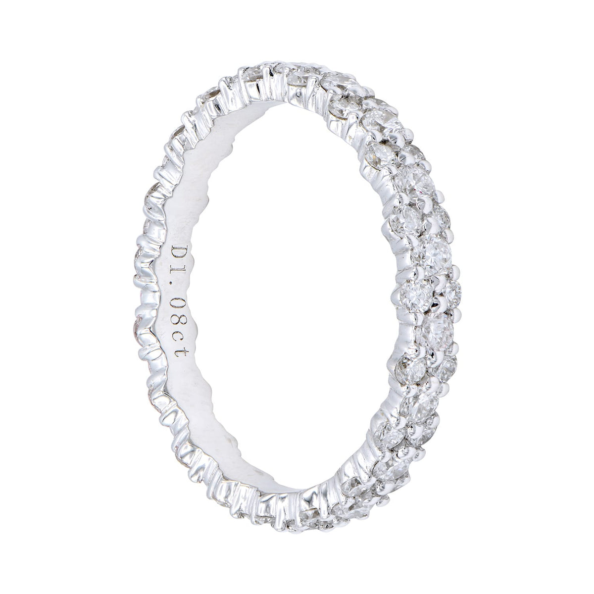 18K White Gold Fashion Diamond Ring, 1.1ct