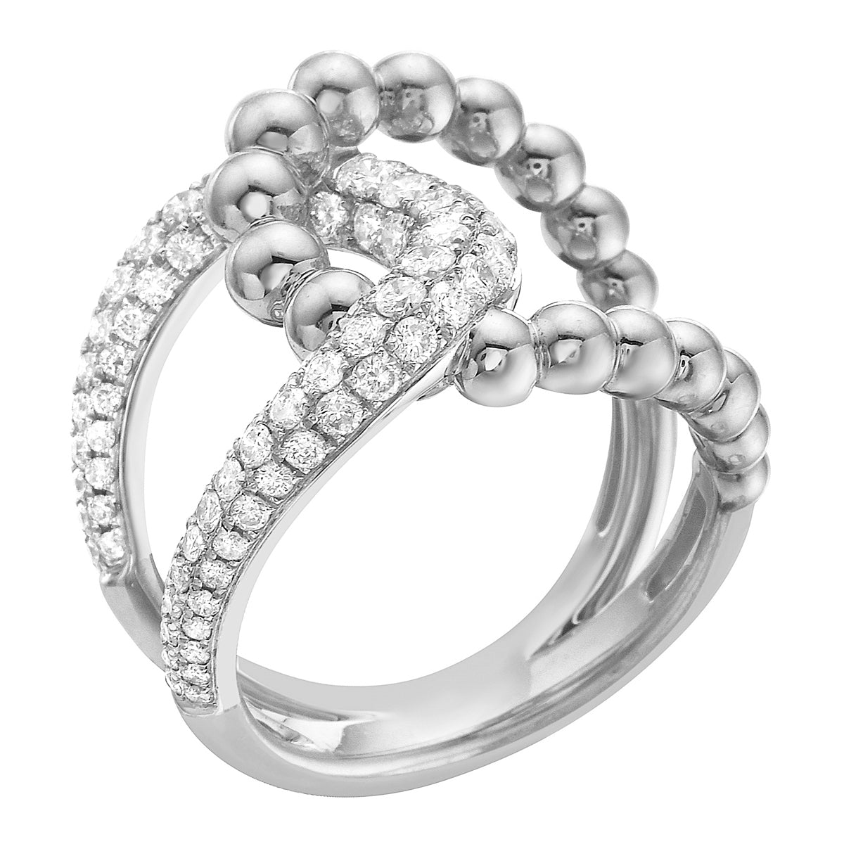 18K White Gold Diamond Ring, 1.03ct