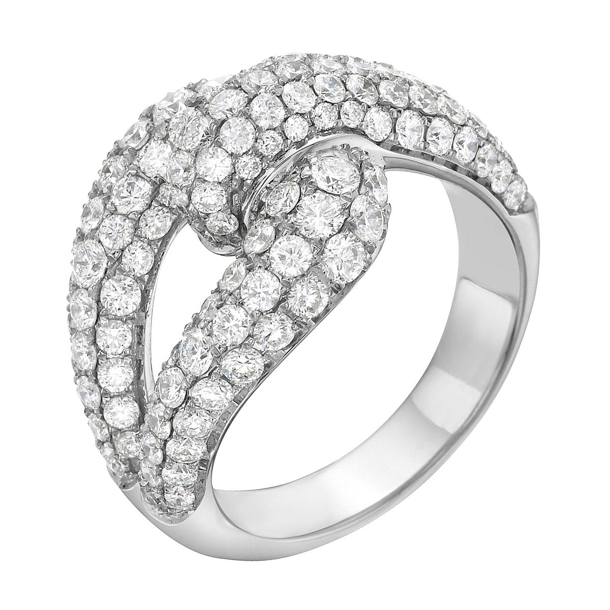 18K White Gold Diamond Ring, 2.45ct