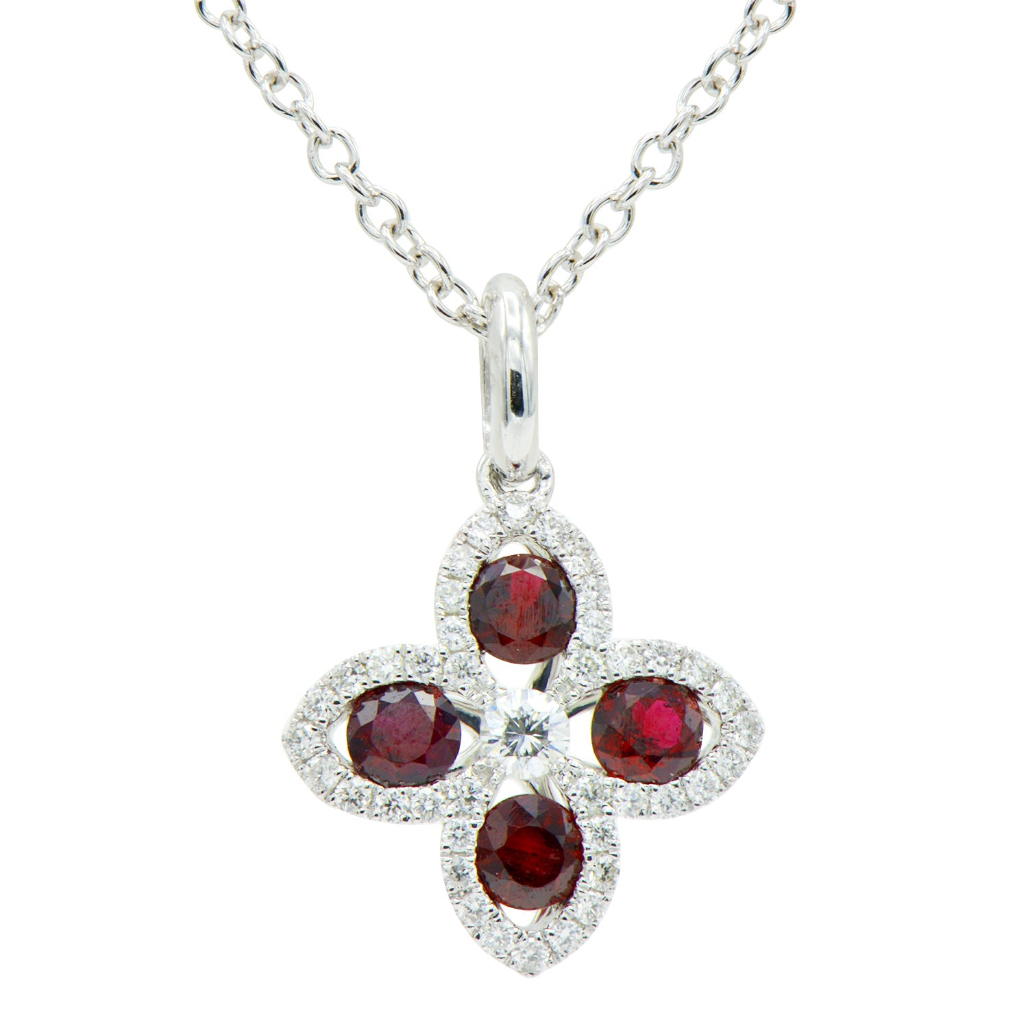 18KW Ruby Pendant