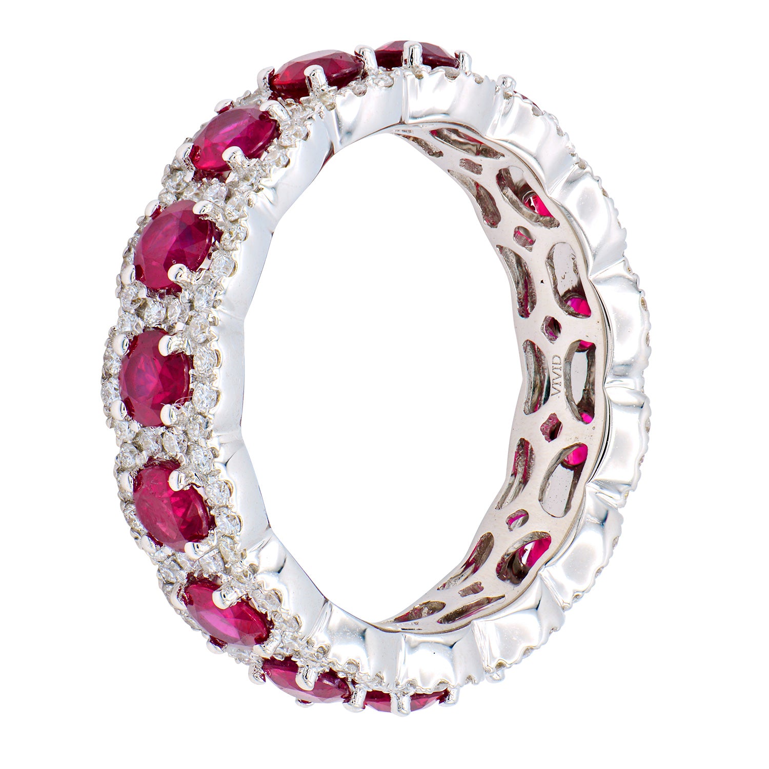 18K White Gold Ruby Ring, 2.57ct