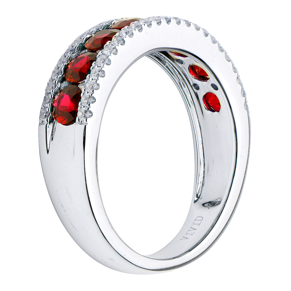 18K White Gold Ruby Ring, 1.36ct